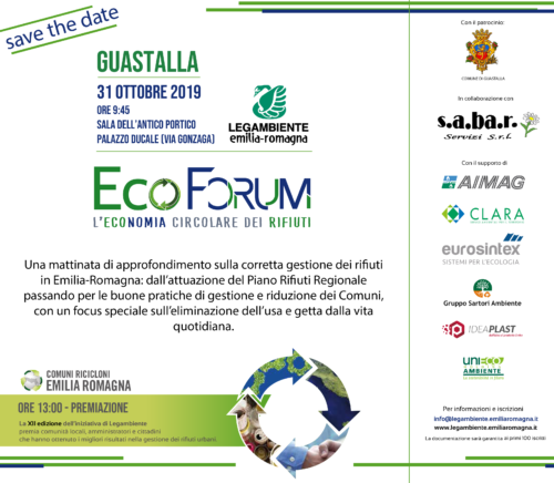 SAVE THE DATE_Ecoforum Emilia-Romagna_2019